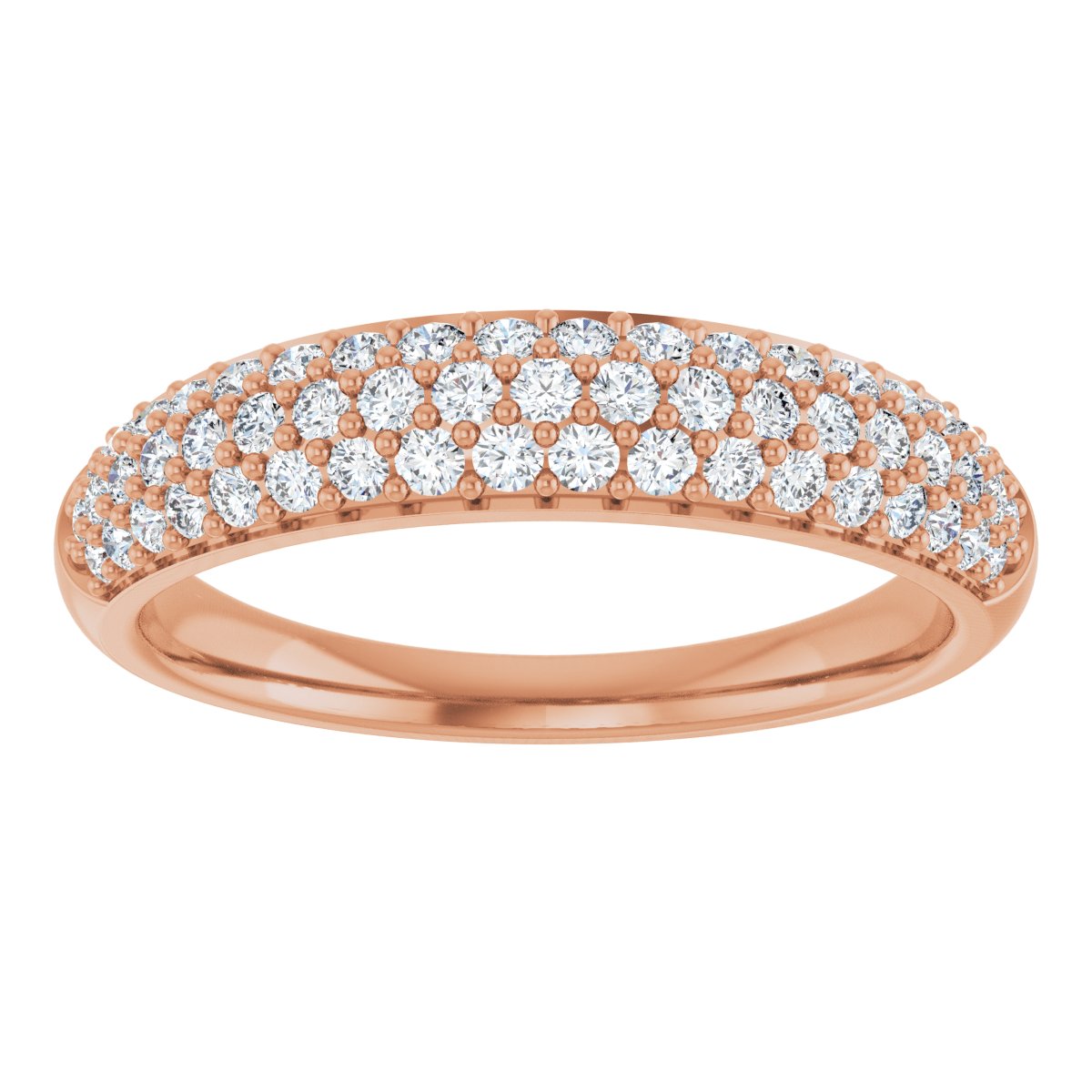 Classic Pave Set Diamond Band