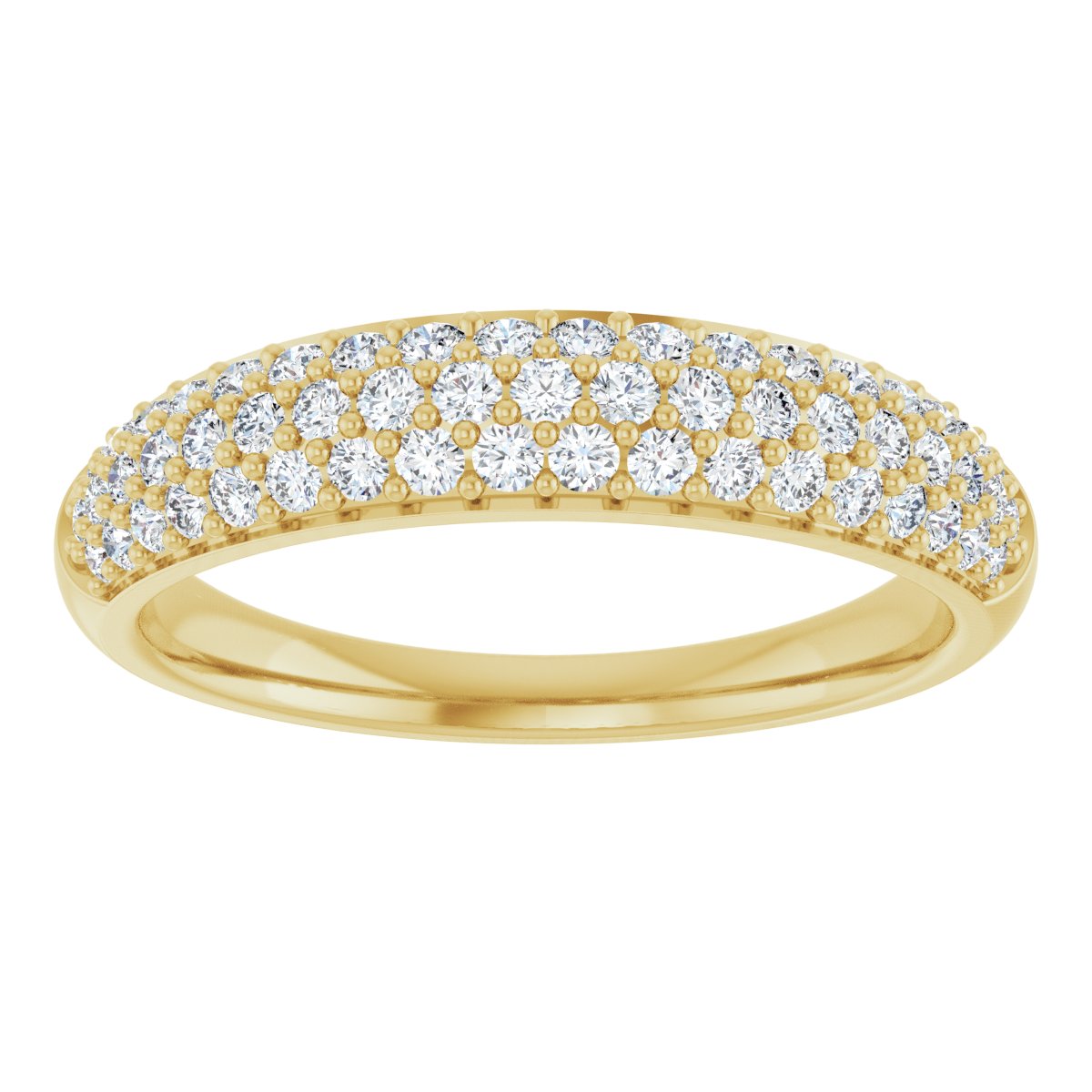 Classic Pave Set Diamond Band