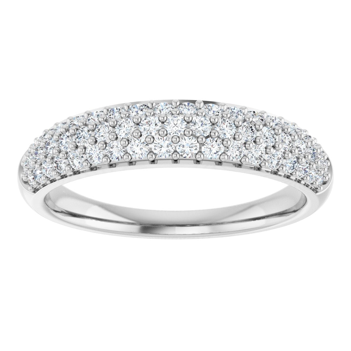 Classic Pave Set Diamond Band