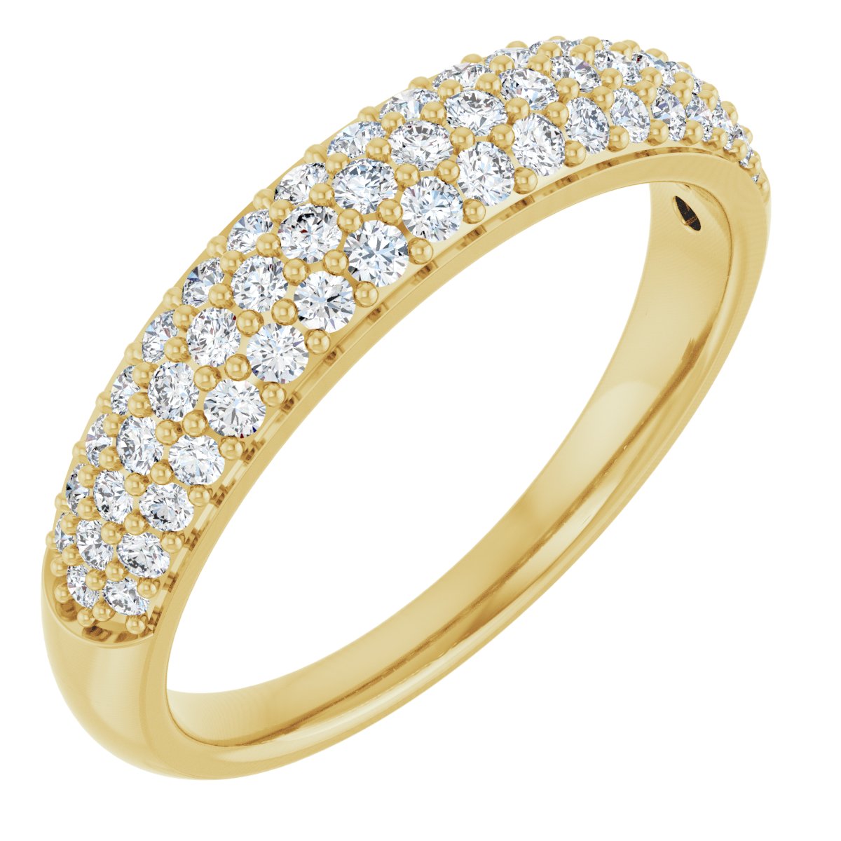 Classic Pave Set Diamond Band