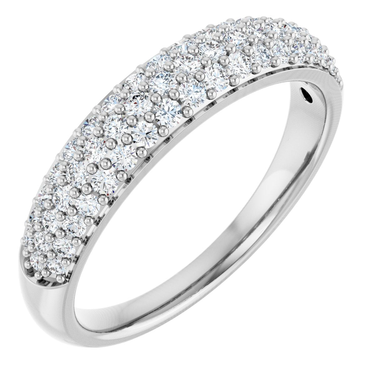 Classic Pave Set Diamond Band