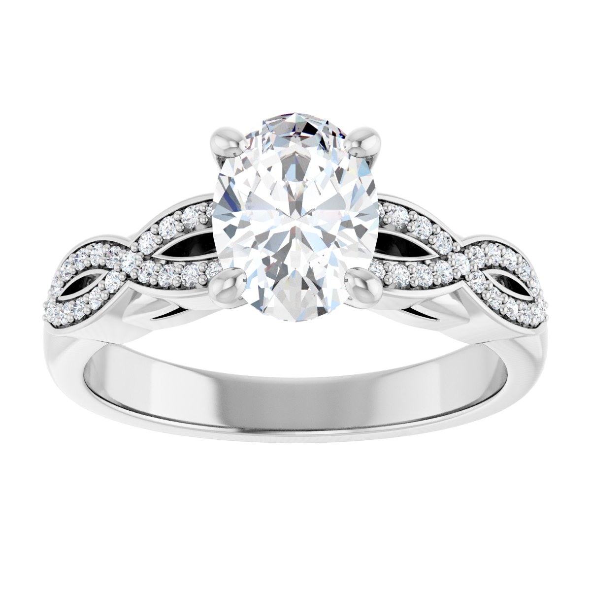 Accented Engagement Ring