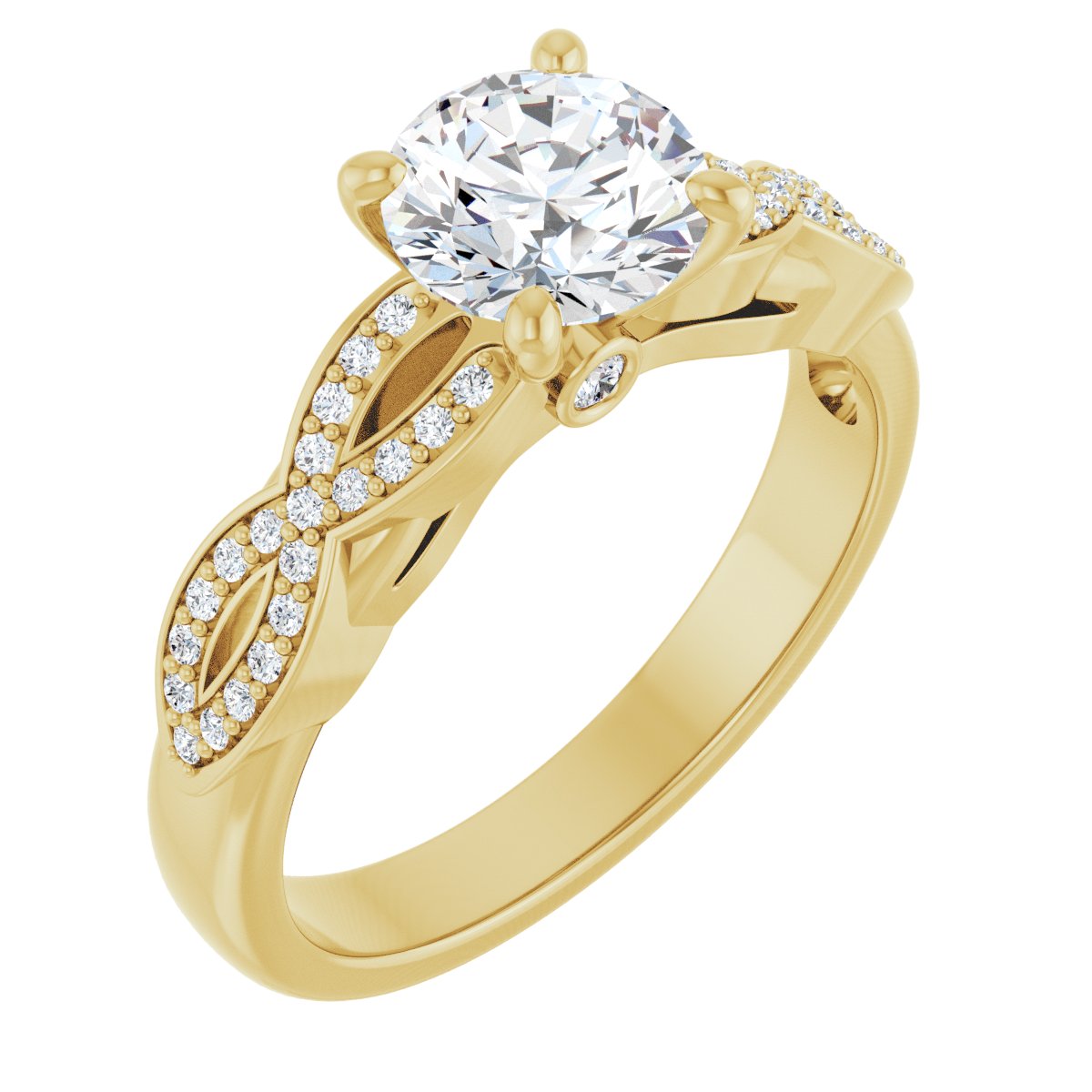 Accented Engagement Ring
