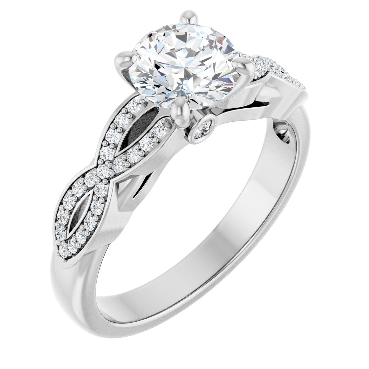 Accented Engagement Ring