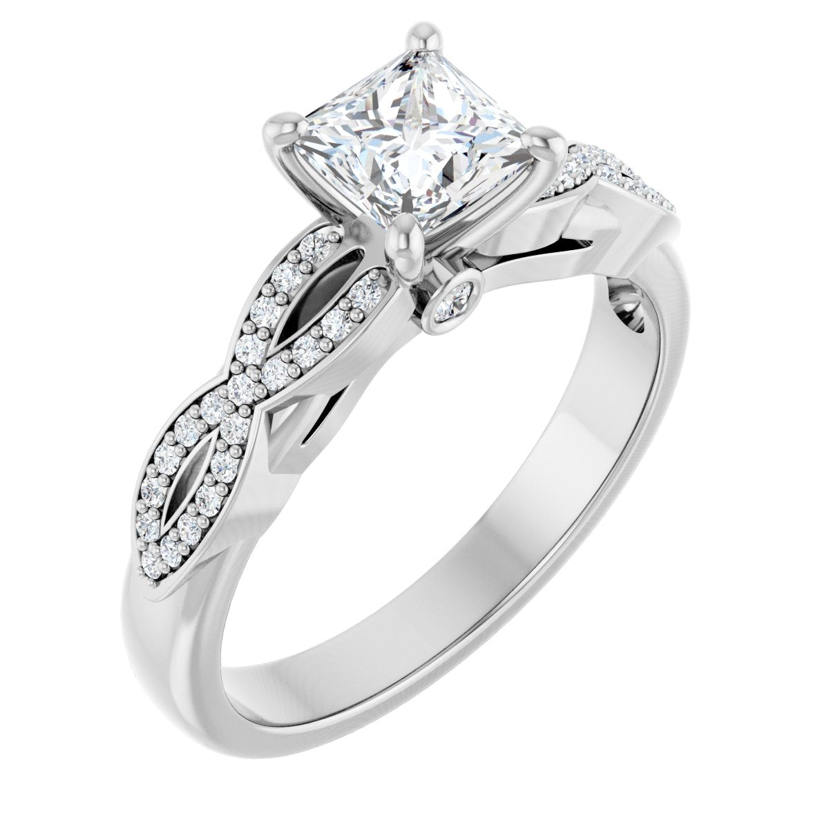 Accented Engagement Ring