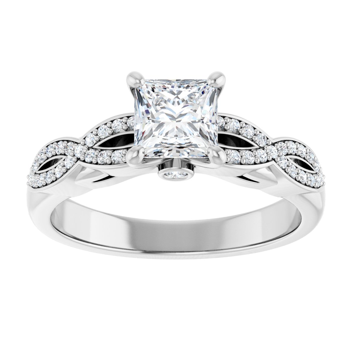 Accented Engagement Ring