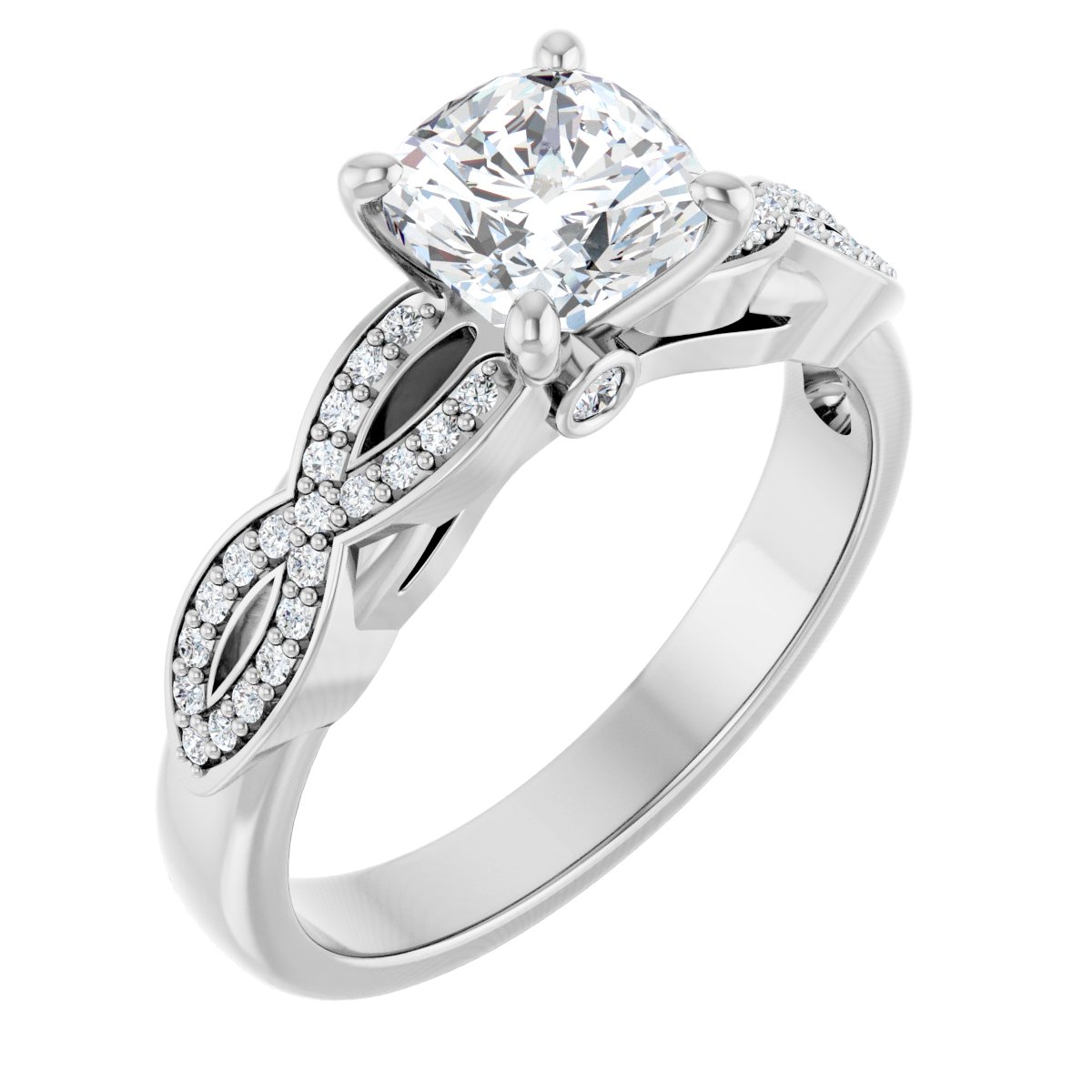 Accented Engagement Ring