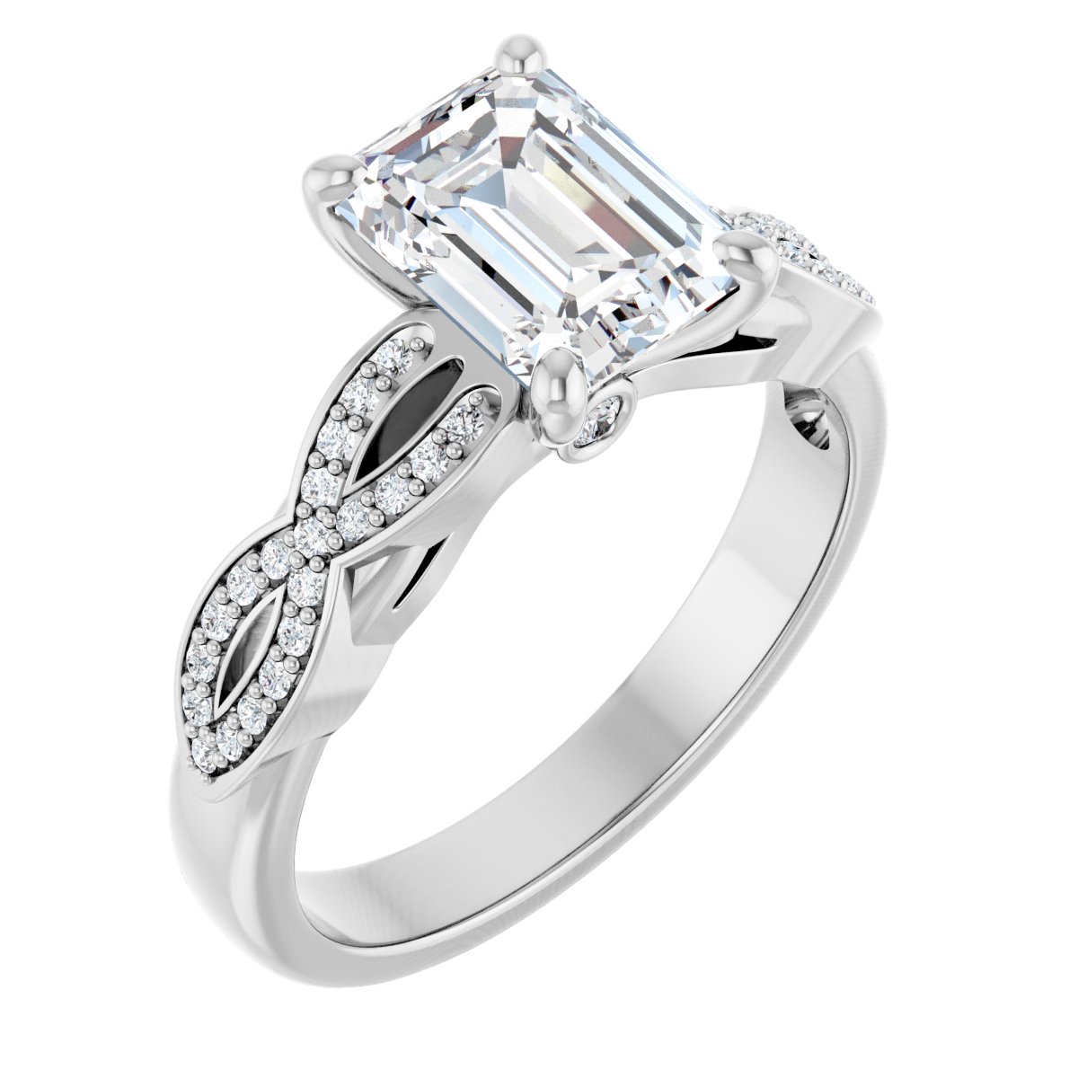 Accented Engagement Ring