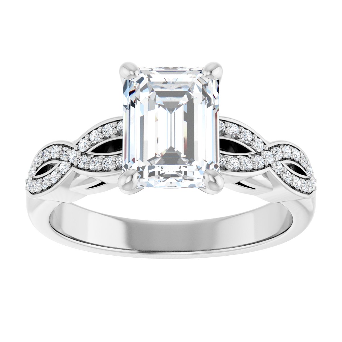 Accented Engagement Ring
