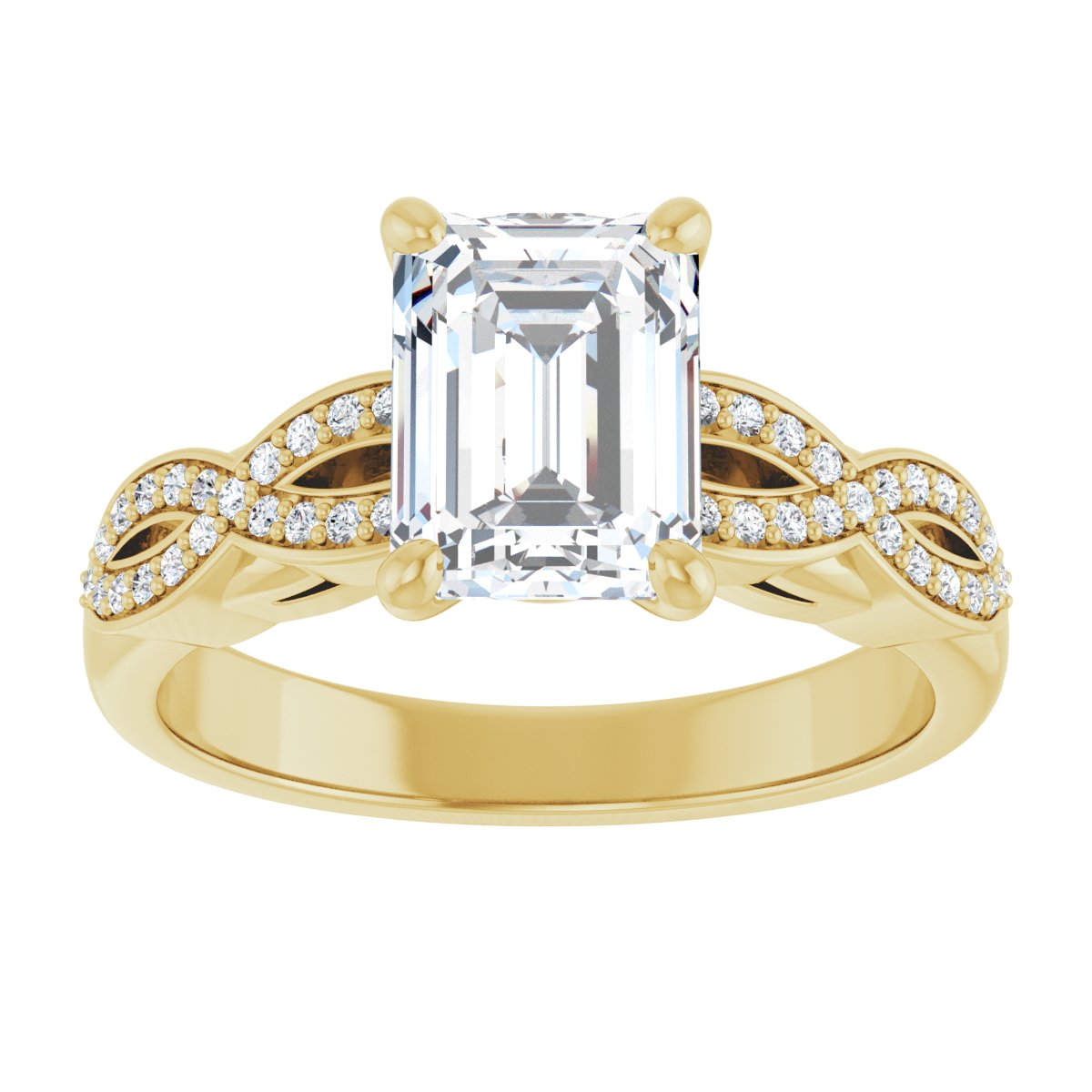 Accented Engagement Ring