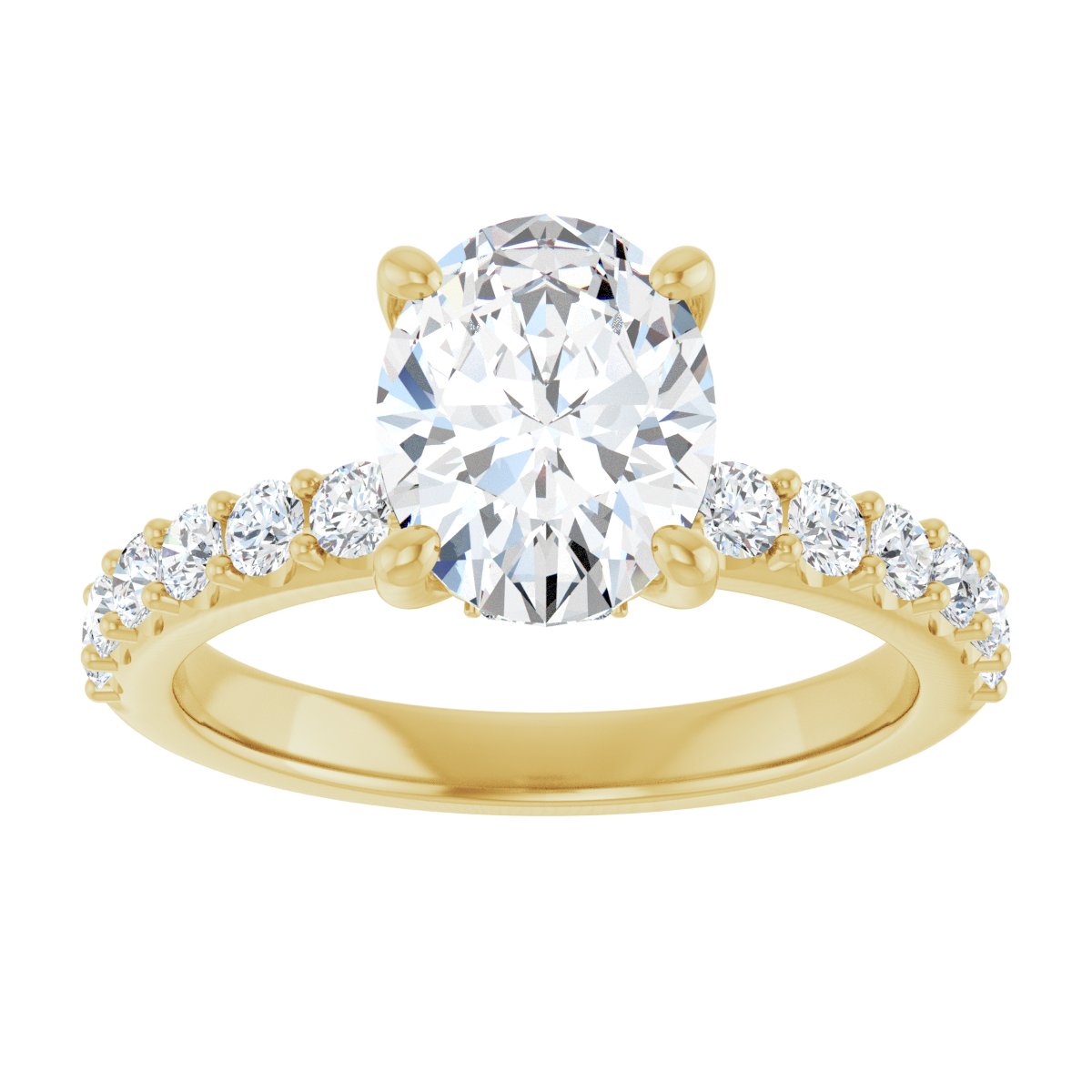Hidden Halo-Style Engagement Ring