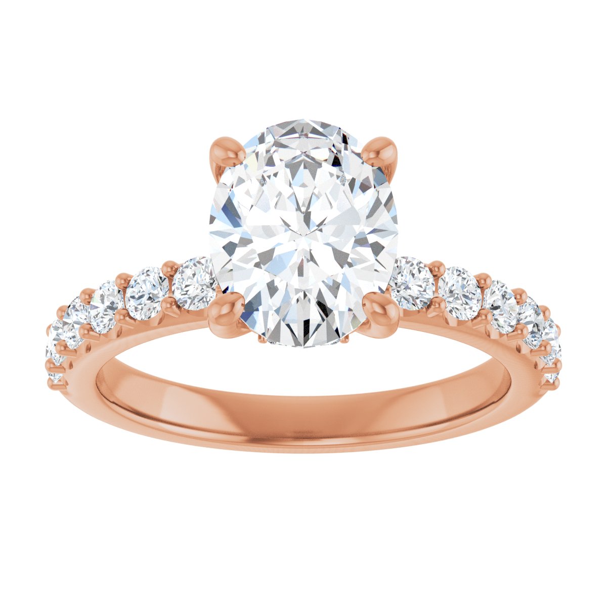 Hidden Halo-Style Engagement Ring