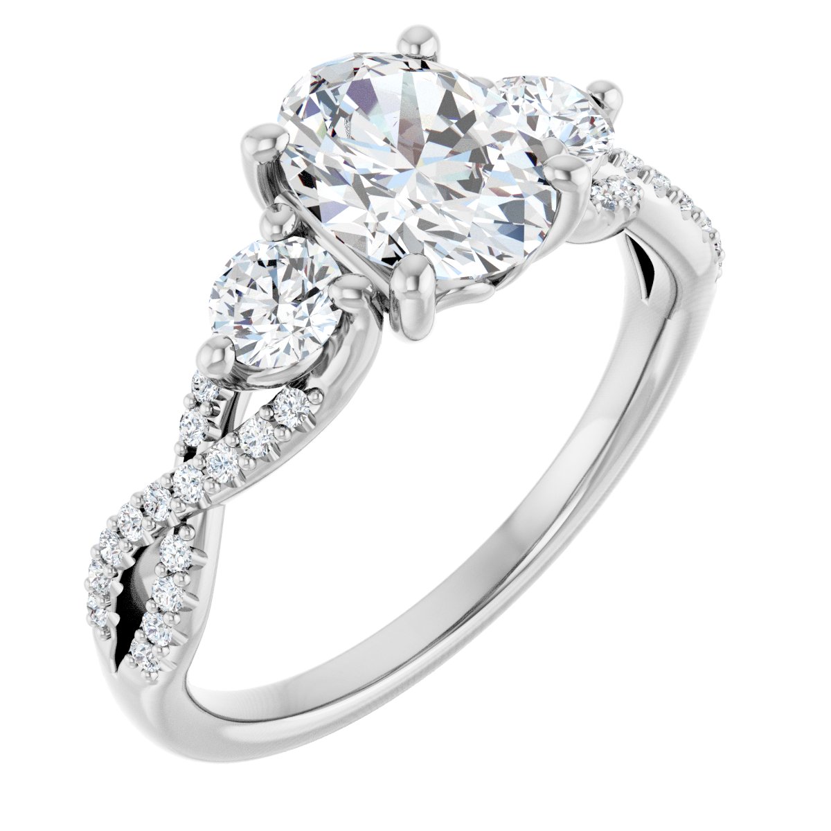 Three-Stone Engagement Ring