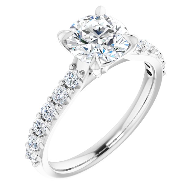 Accented Engagement Ring