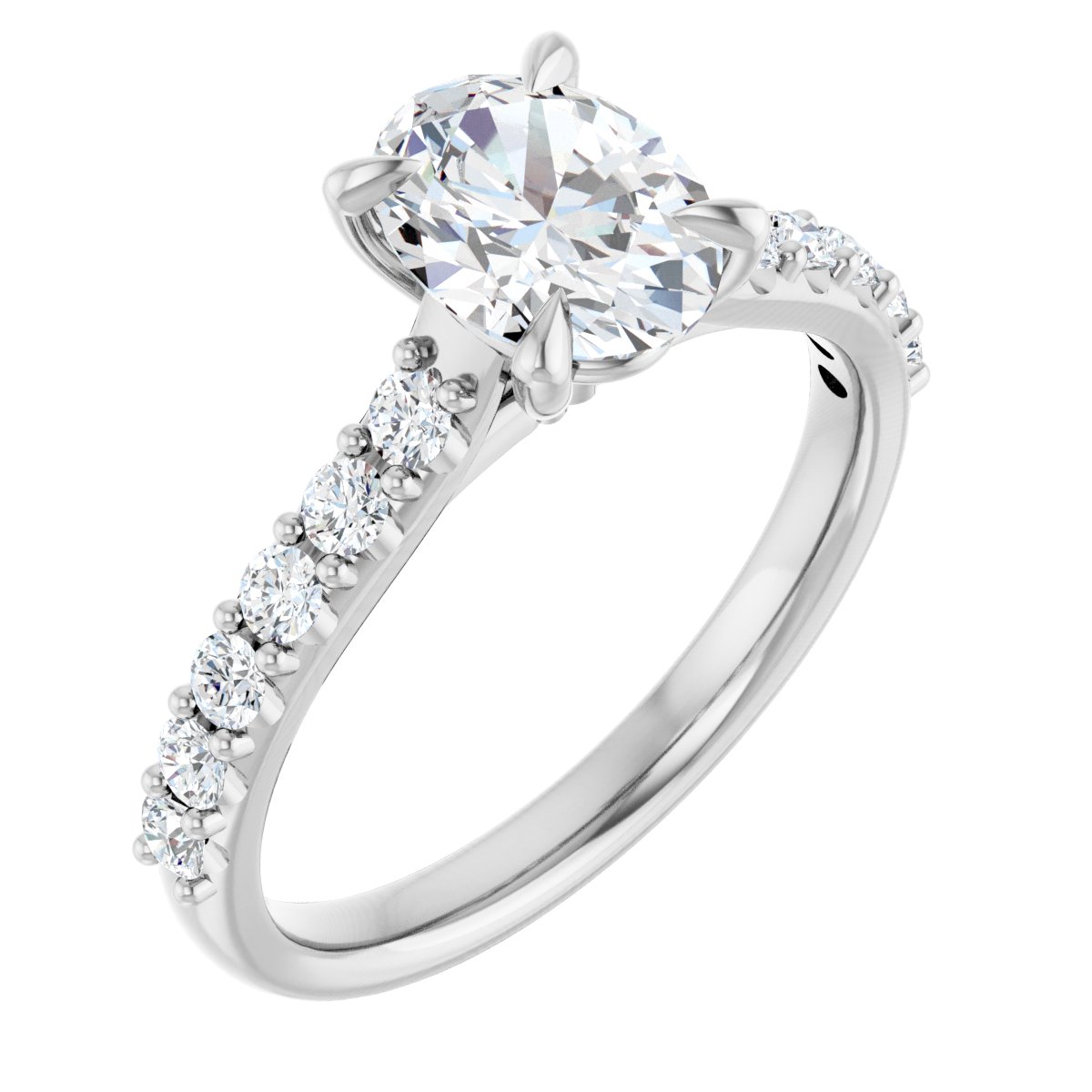 Accented Engagement Ring
