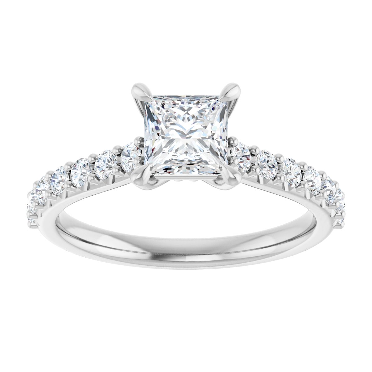 Accented Engagement Ring
