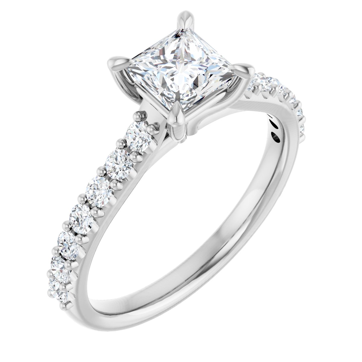 Accented Engagement Ring