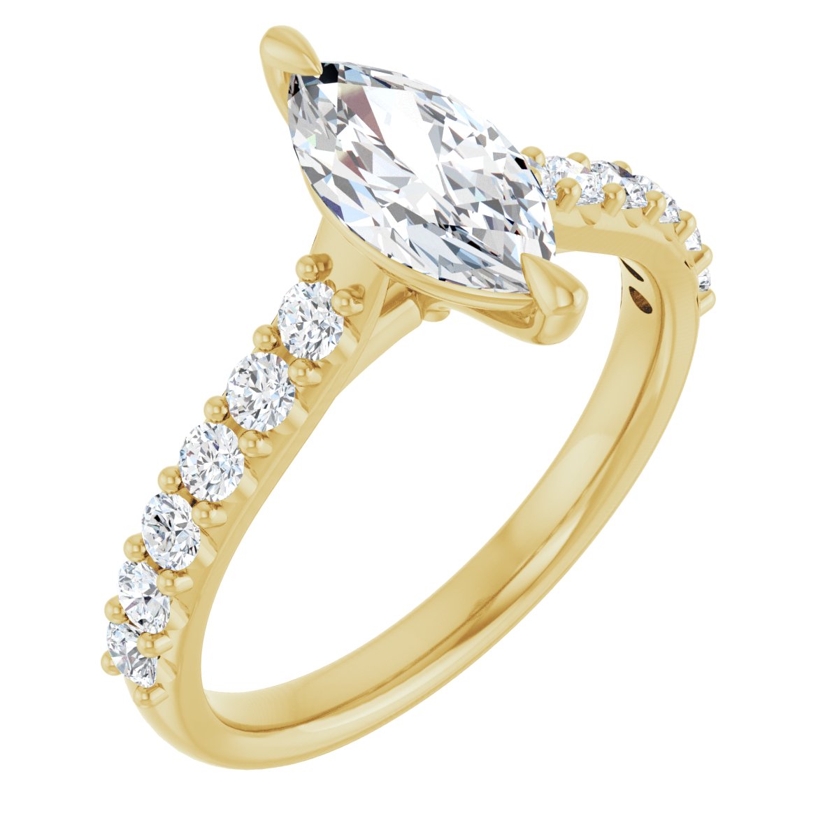 Accented Engagement Ring
