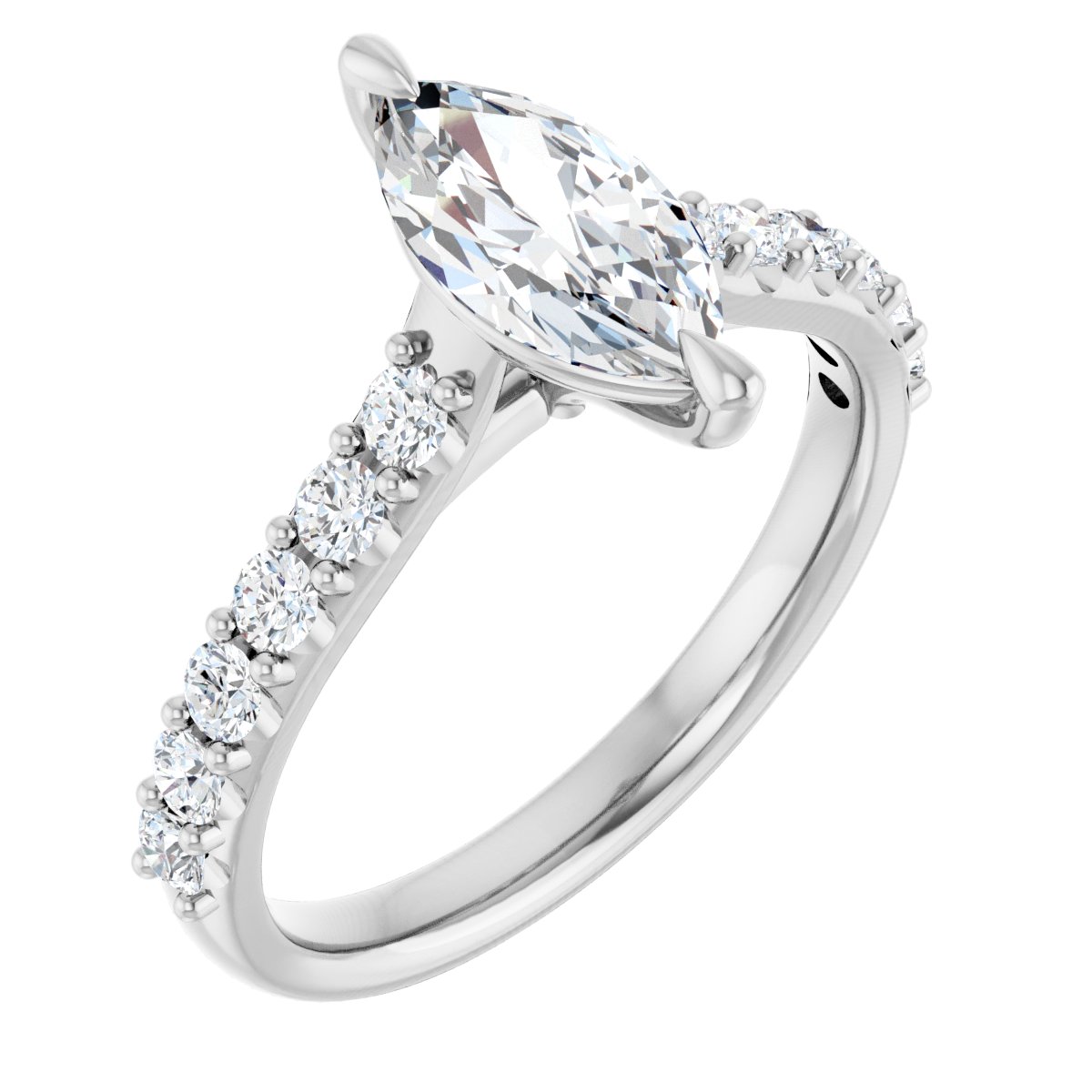 Accented Engagement Ring
