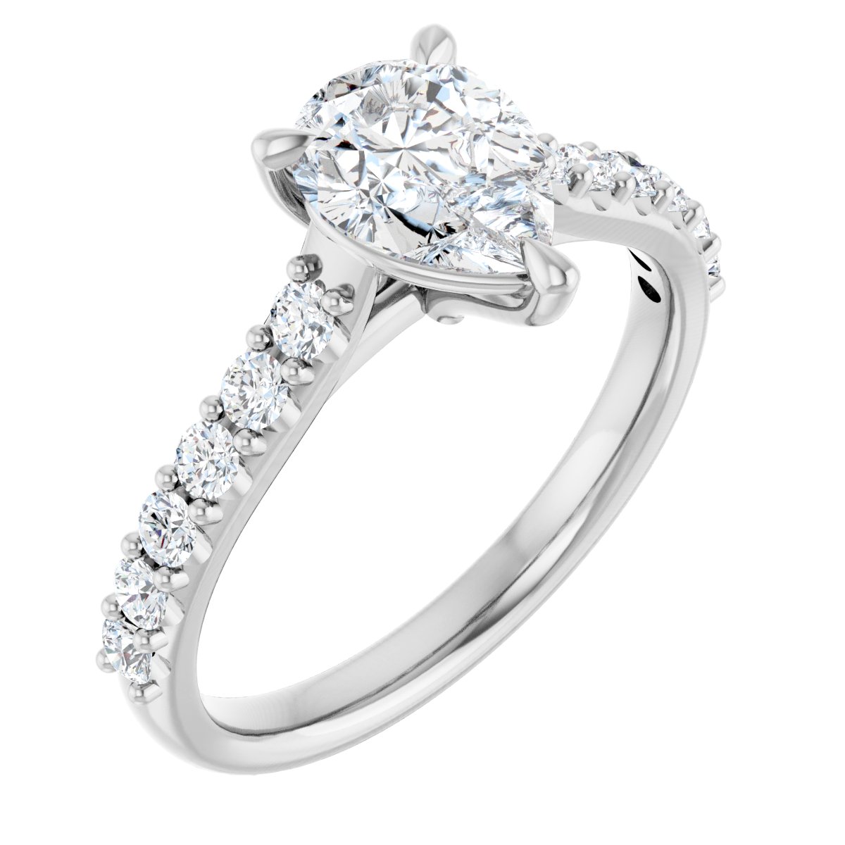 Accented Engagement Ring