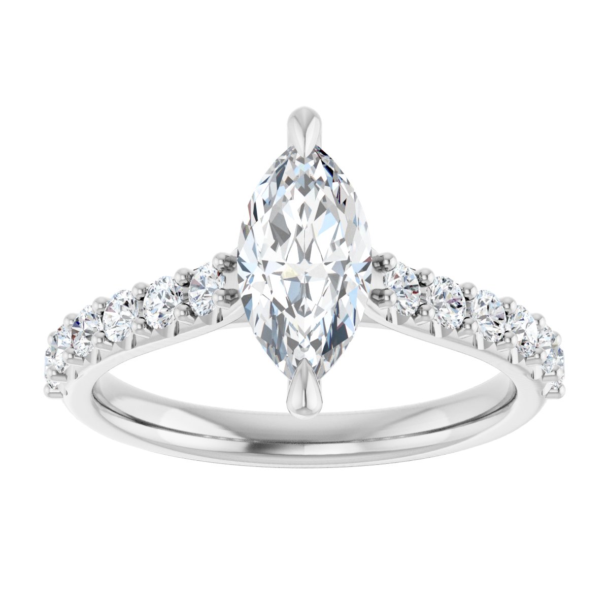 Accented Engagement Ring