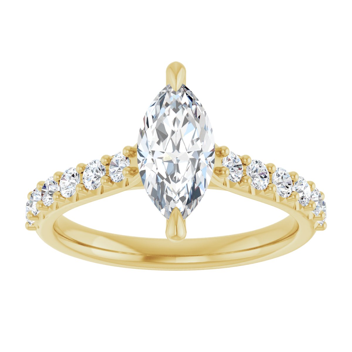 Accented Engagement Ring