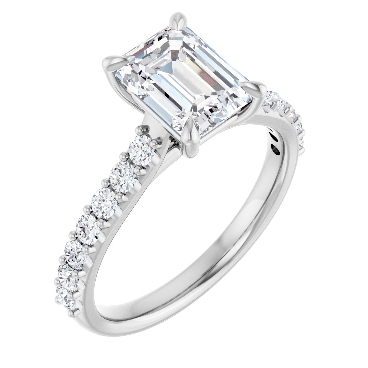 Accented Engagement Ring