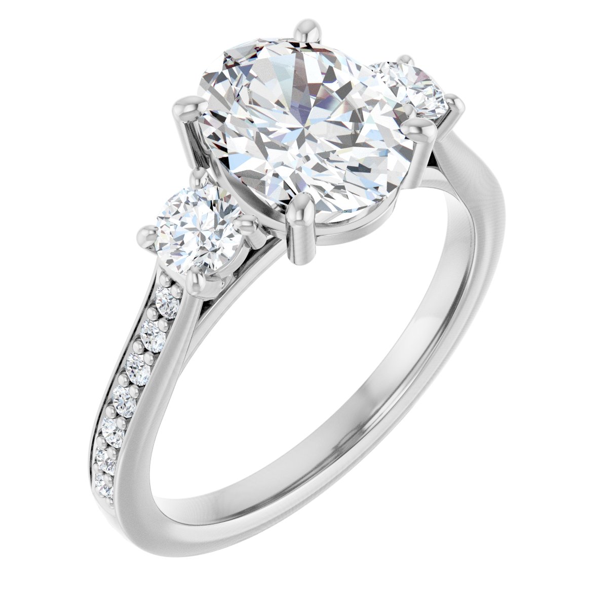 Three-Stone Engagement Ring