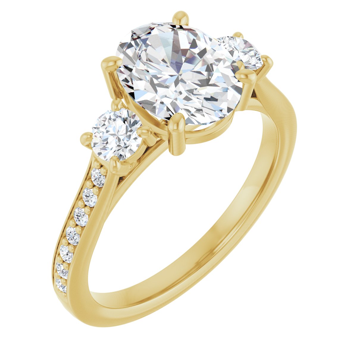 Three-Stone Engagement Ring