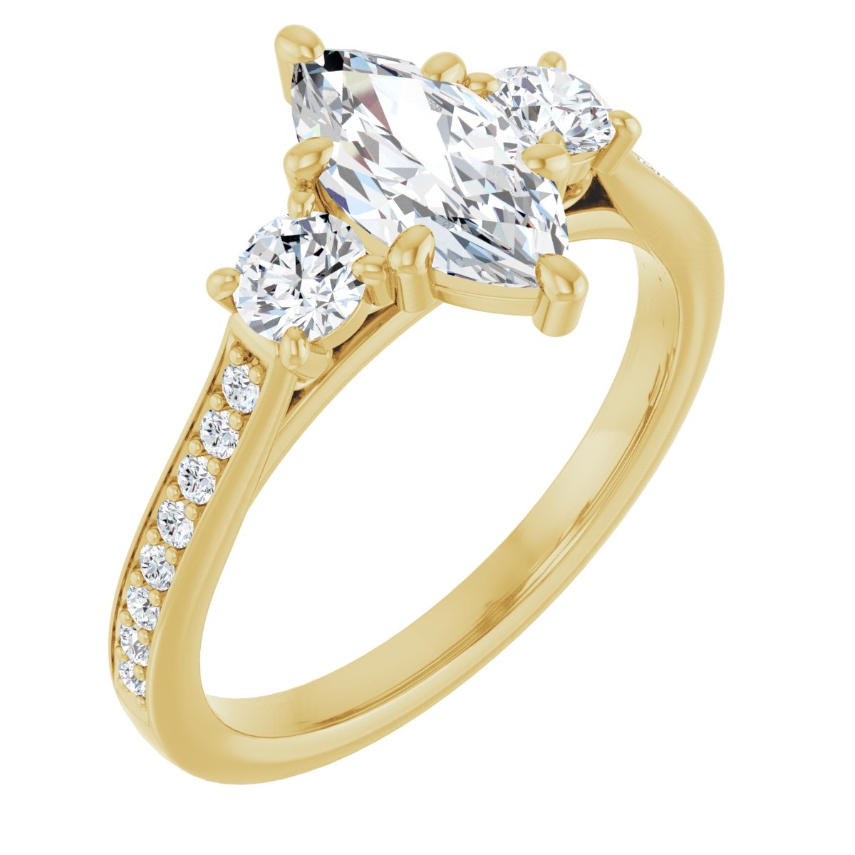Three-Stone Engagement Ring