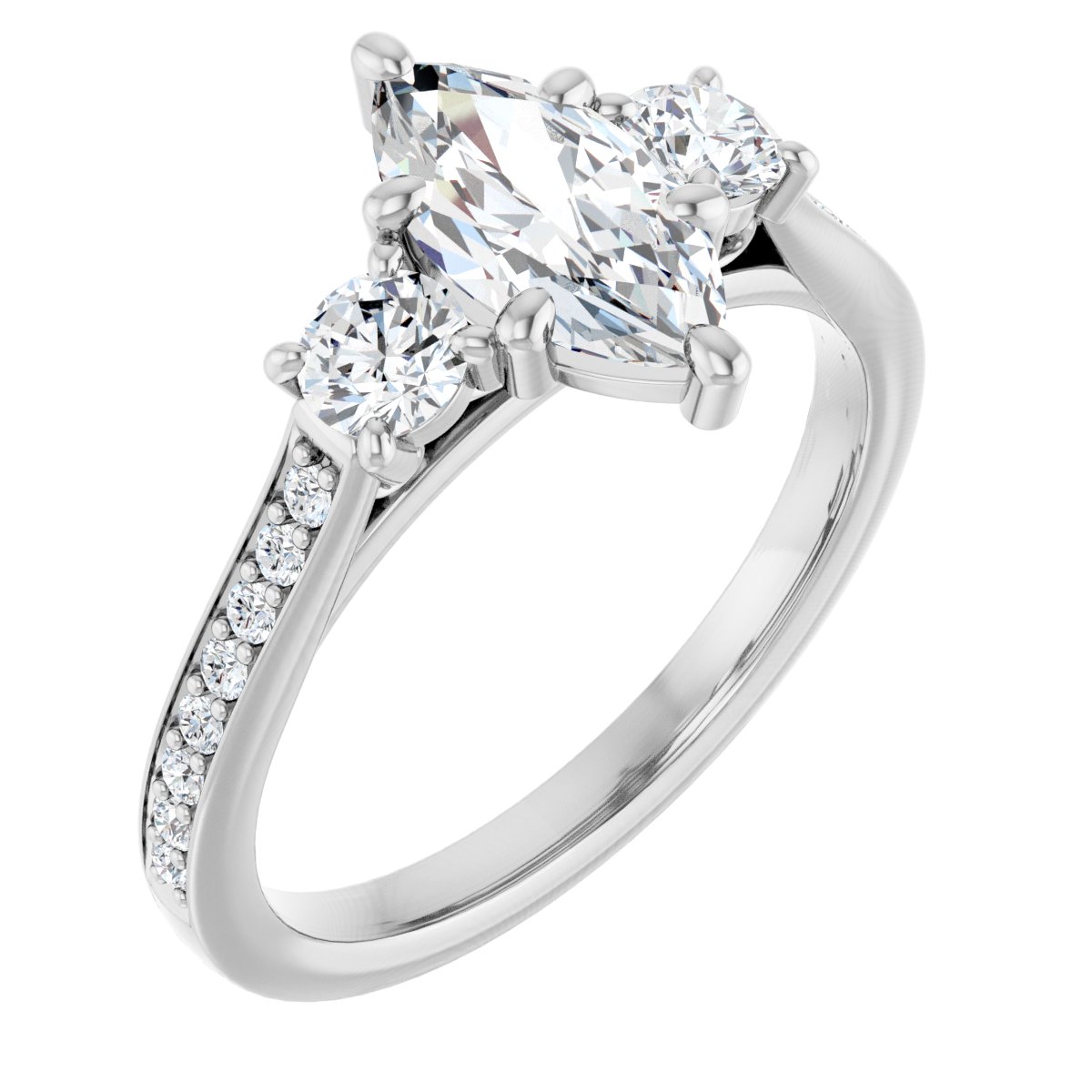 Three-Stone Engagement Ring