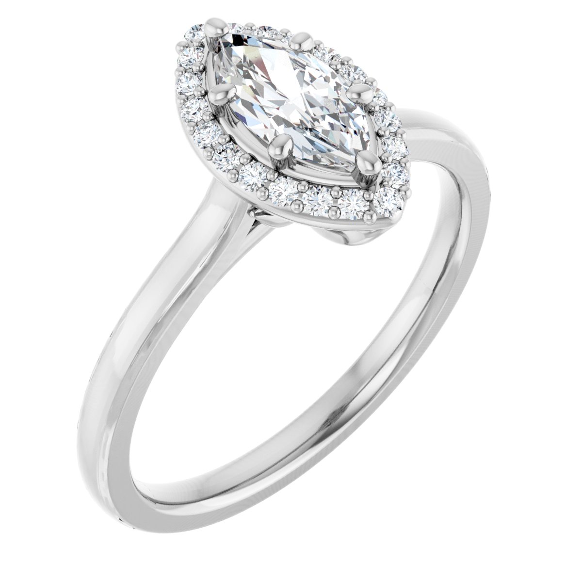 Halo-Style Engagement Ring