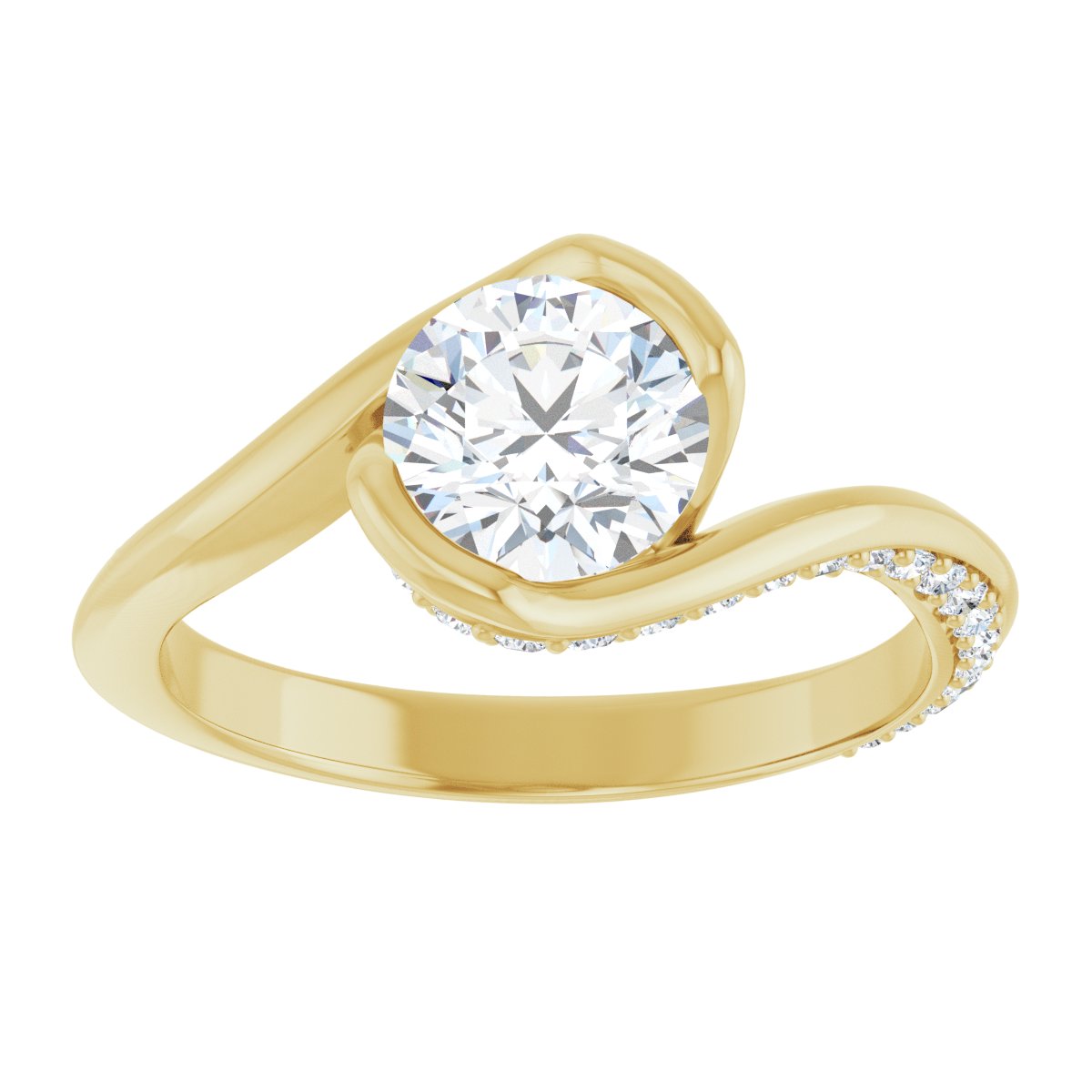 Accented Engagement Ring