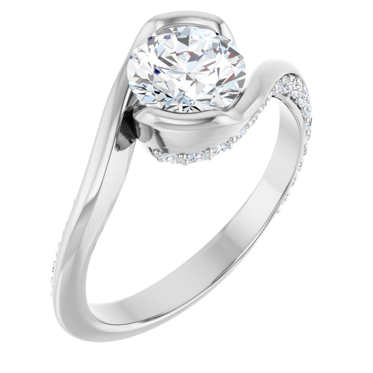 Accented Engagement Ring