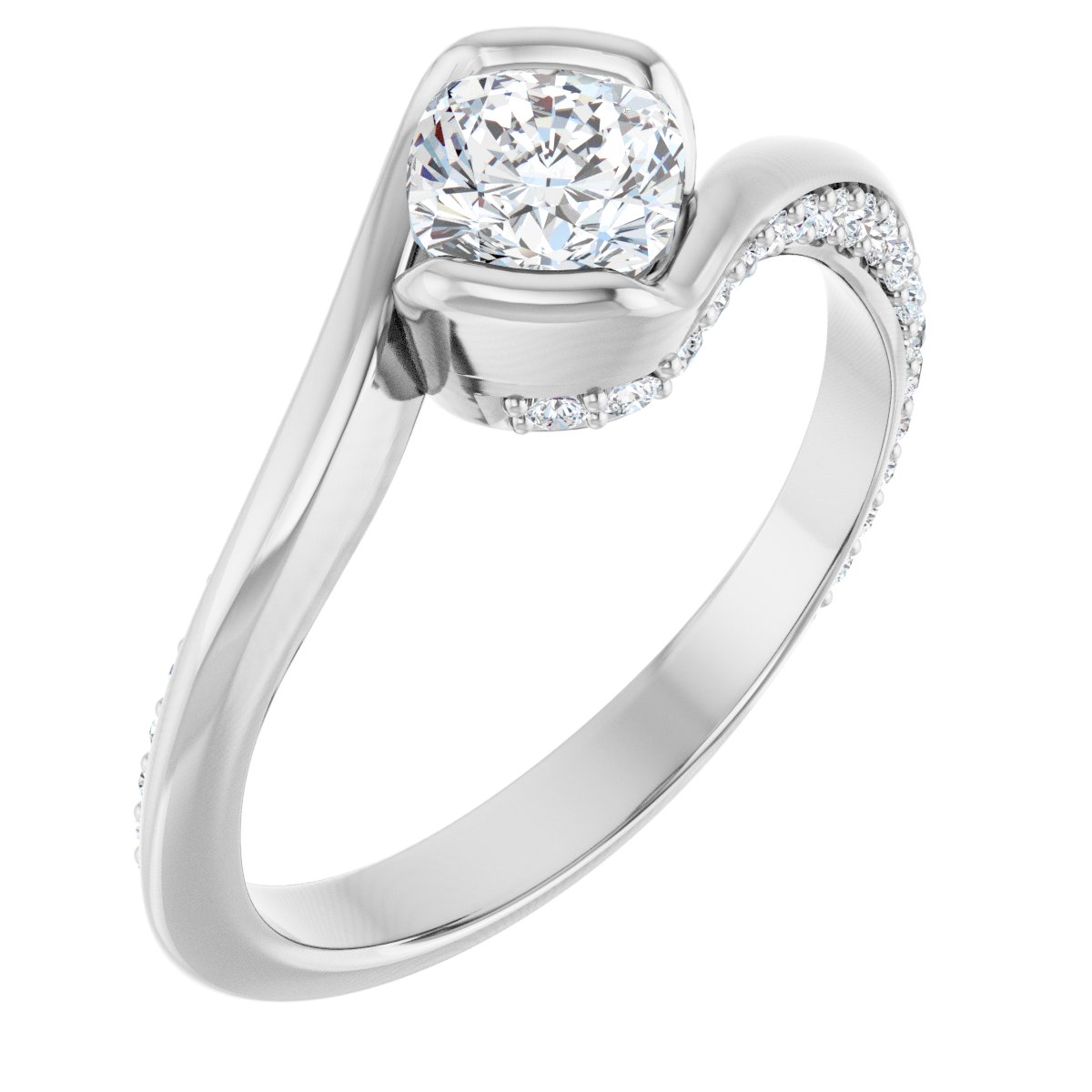 Accented Engagement Ring