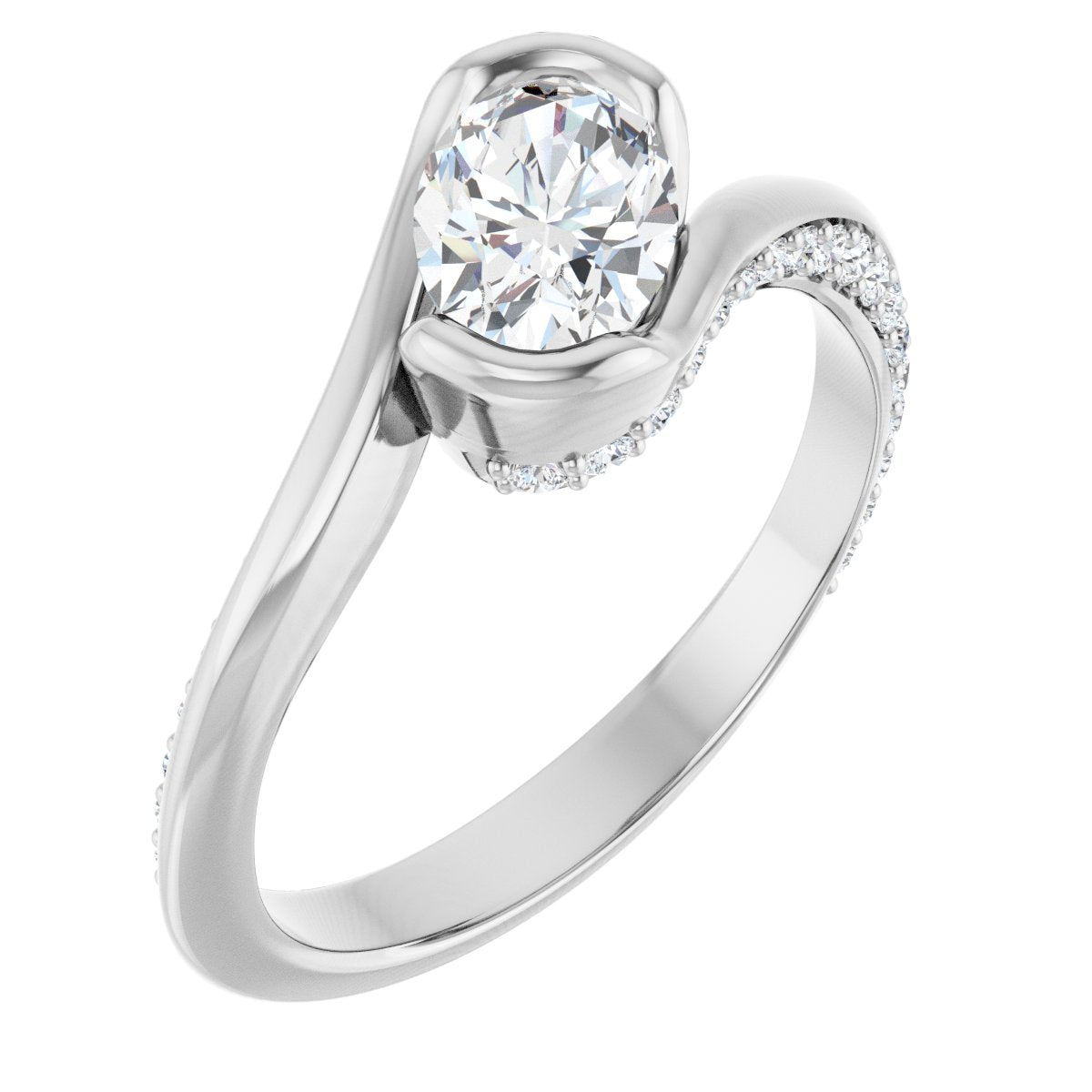 Accented Engagement Ring