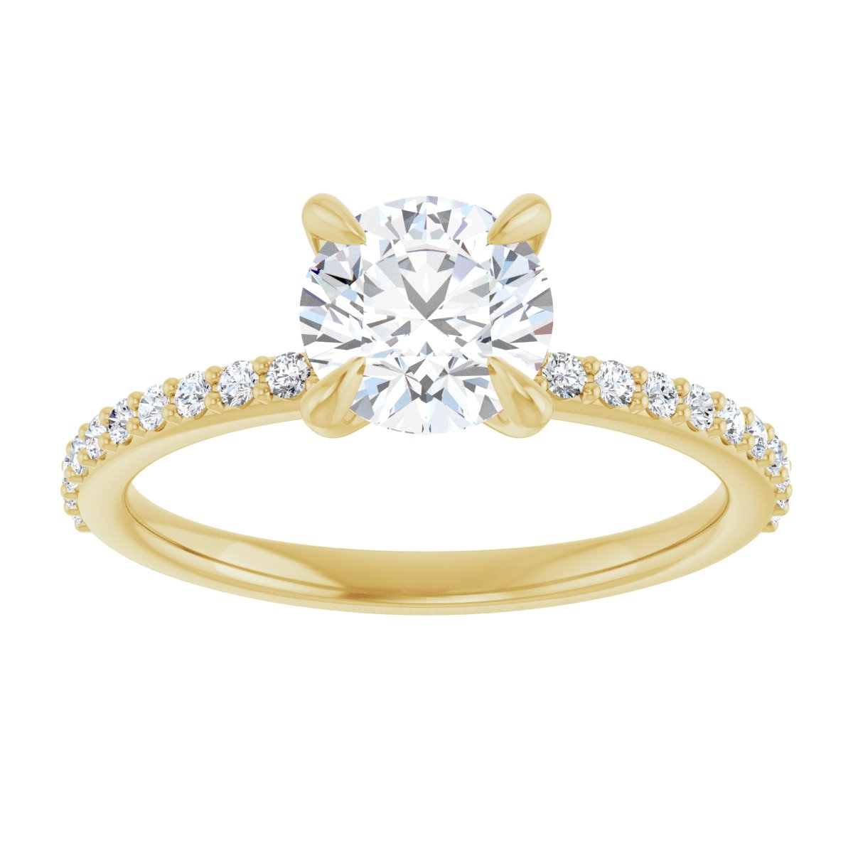 Accented Engagement Ring