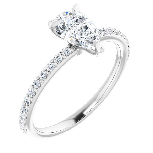 Accented Engagement Ring