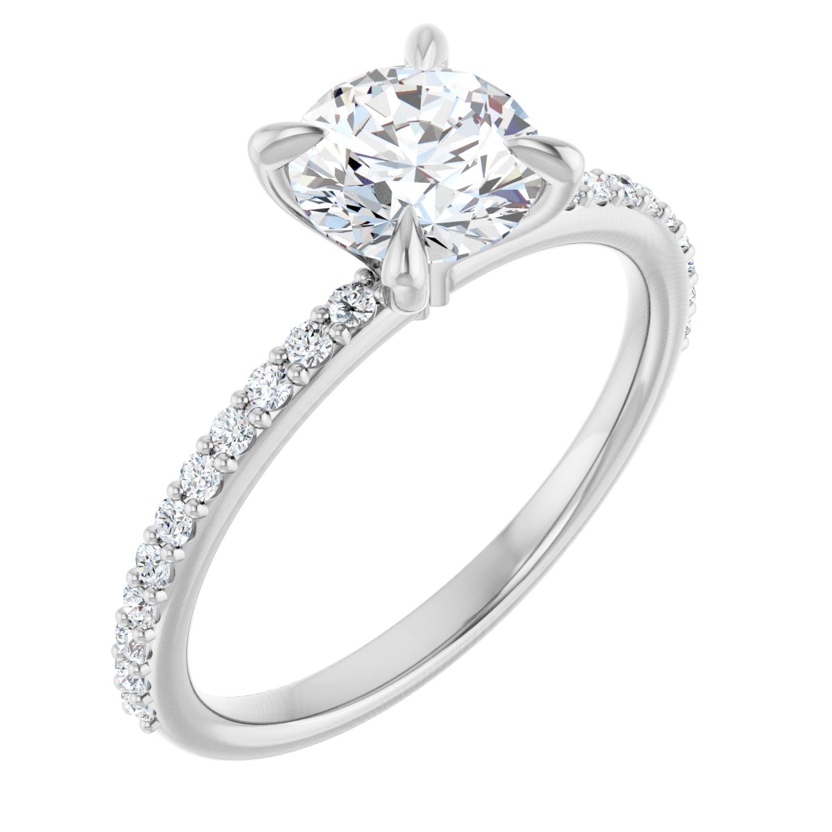 Accented Engagement Ring