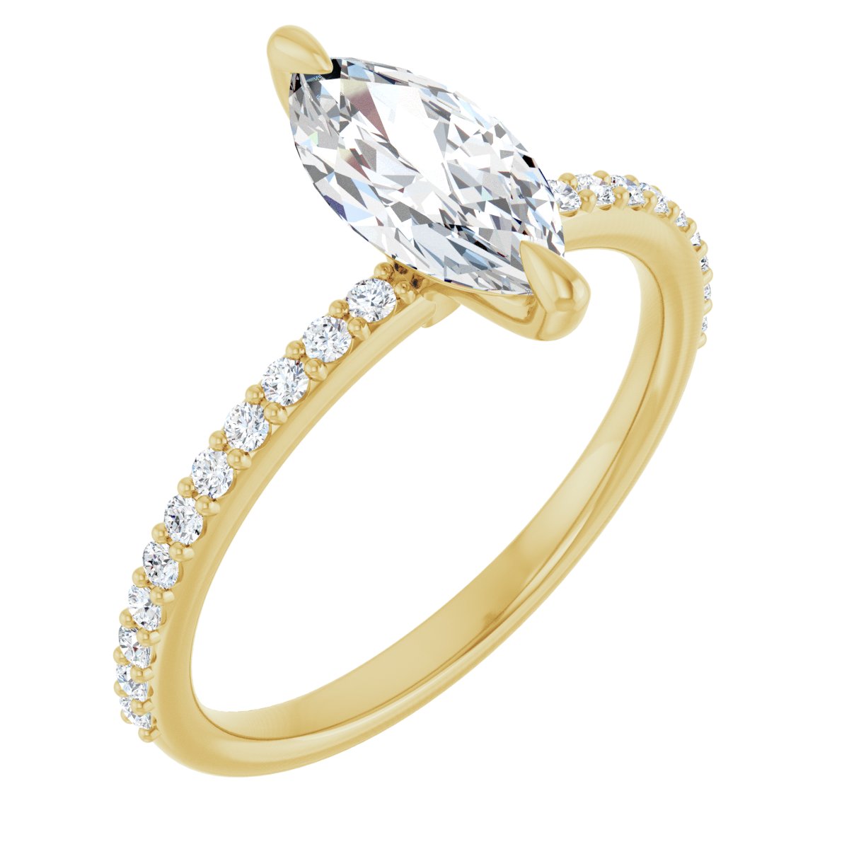 Accented Engagement Ring