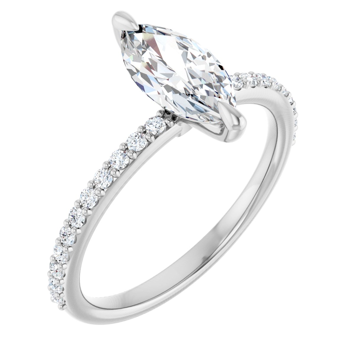 Accented Engagement Ring