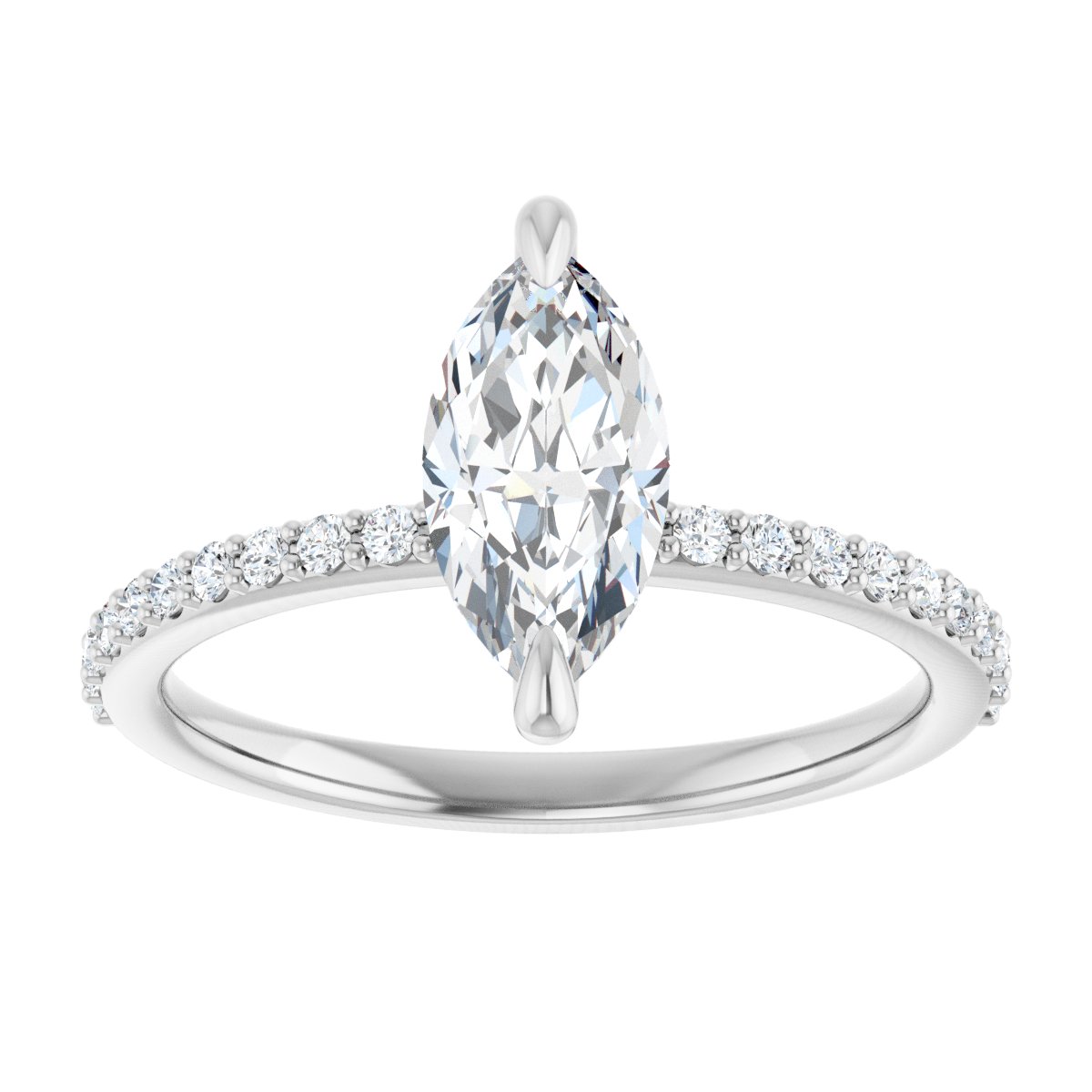 Accented Engagement Ring