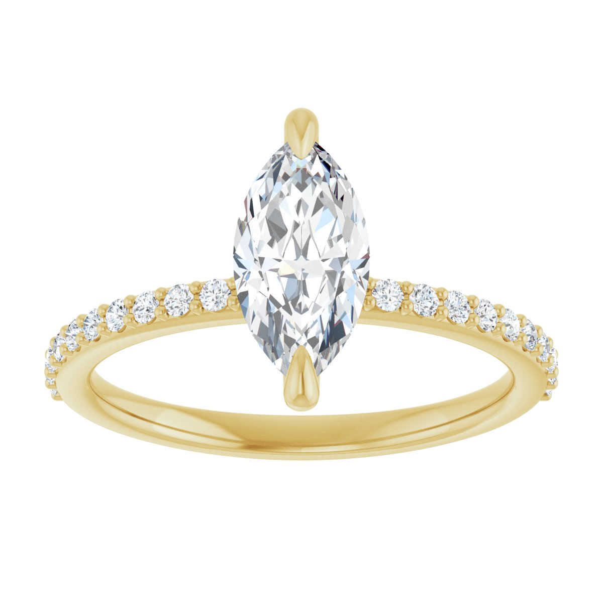 Accented Engagement Ring