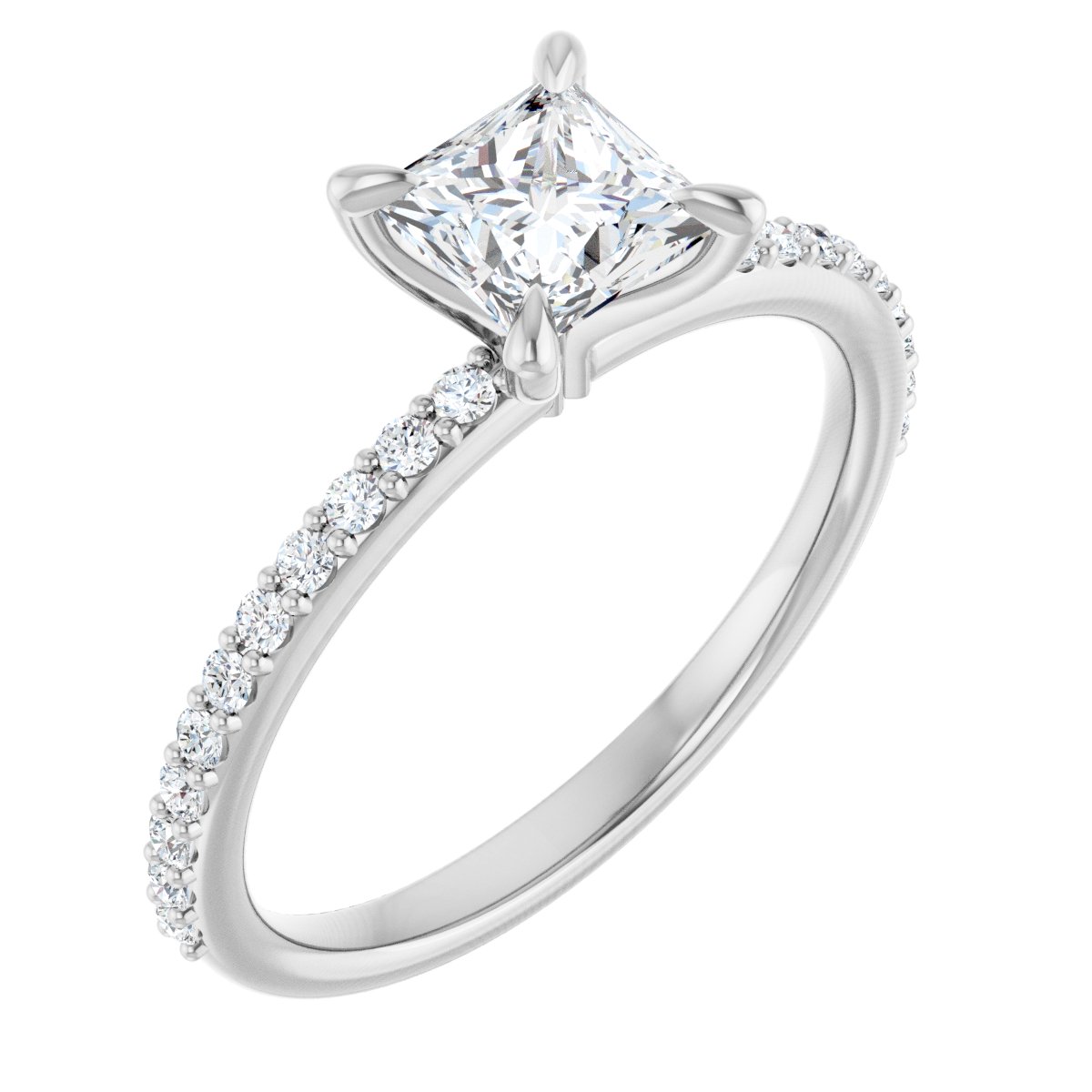 Accented Engagement Ring
