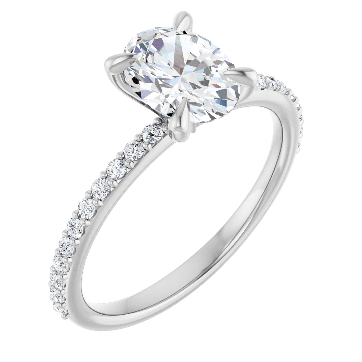 Accented Engagement Ring