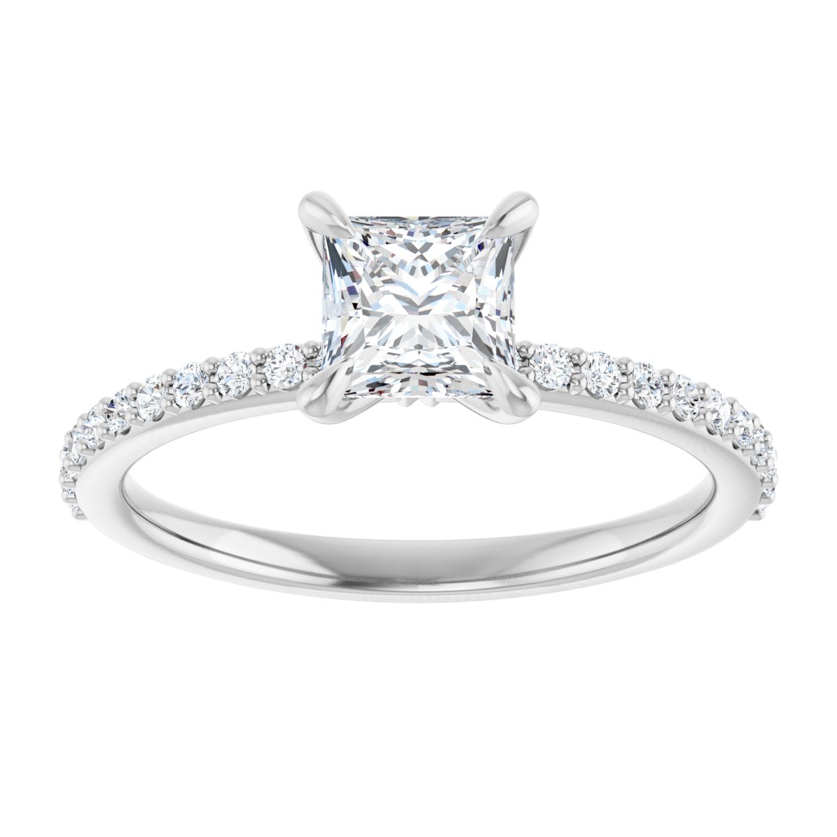 Accented Engagement Ring