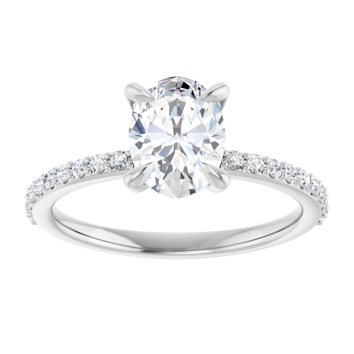 Accented Engagement Ring