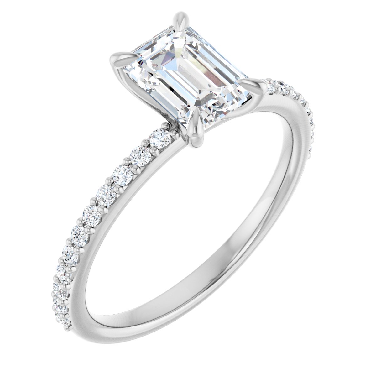 Accented Engagement Ring