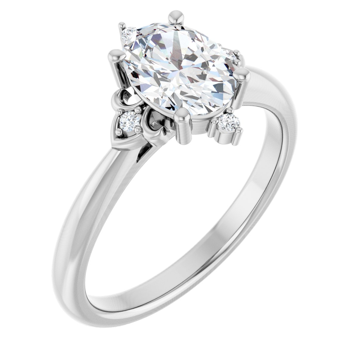 Accented Engagement Ring