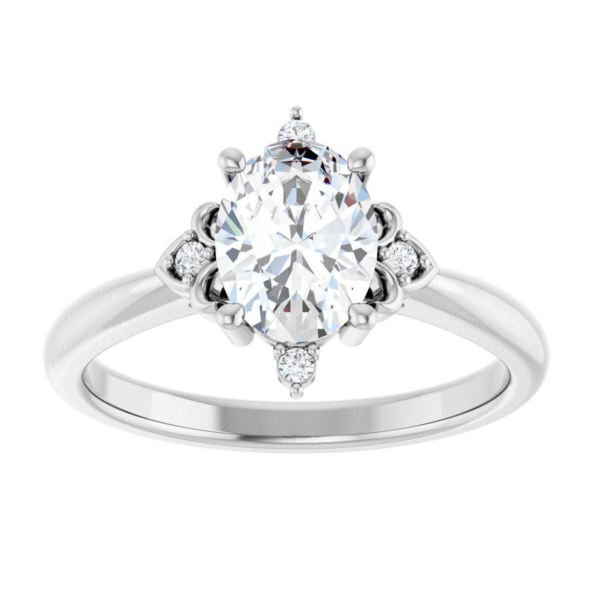 Accented Engagement Ring